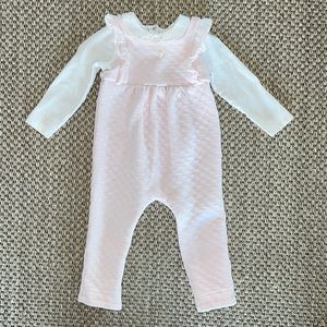 Patachou Blush Pink Babygrow size 18 months